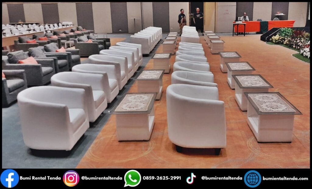 Rental Sofa Oval Exlusive Kebayoran Baru Jakarta Selatan