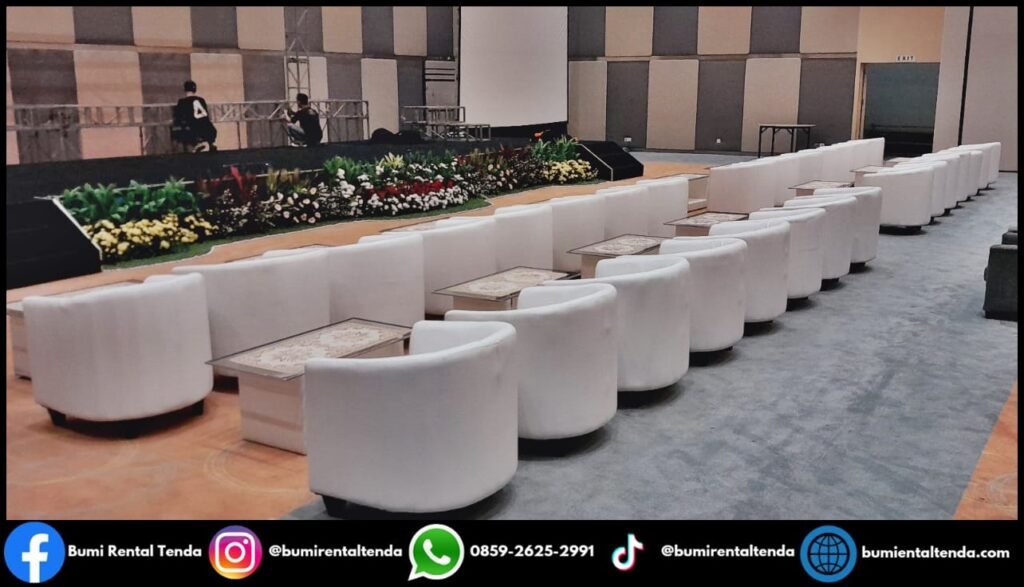 Rental Sofa Oval Exlusive Kebayoran Baru Jakarta Selatan