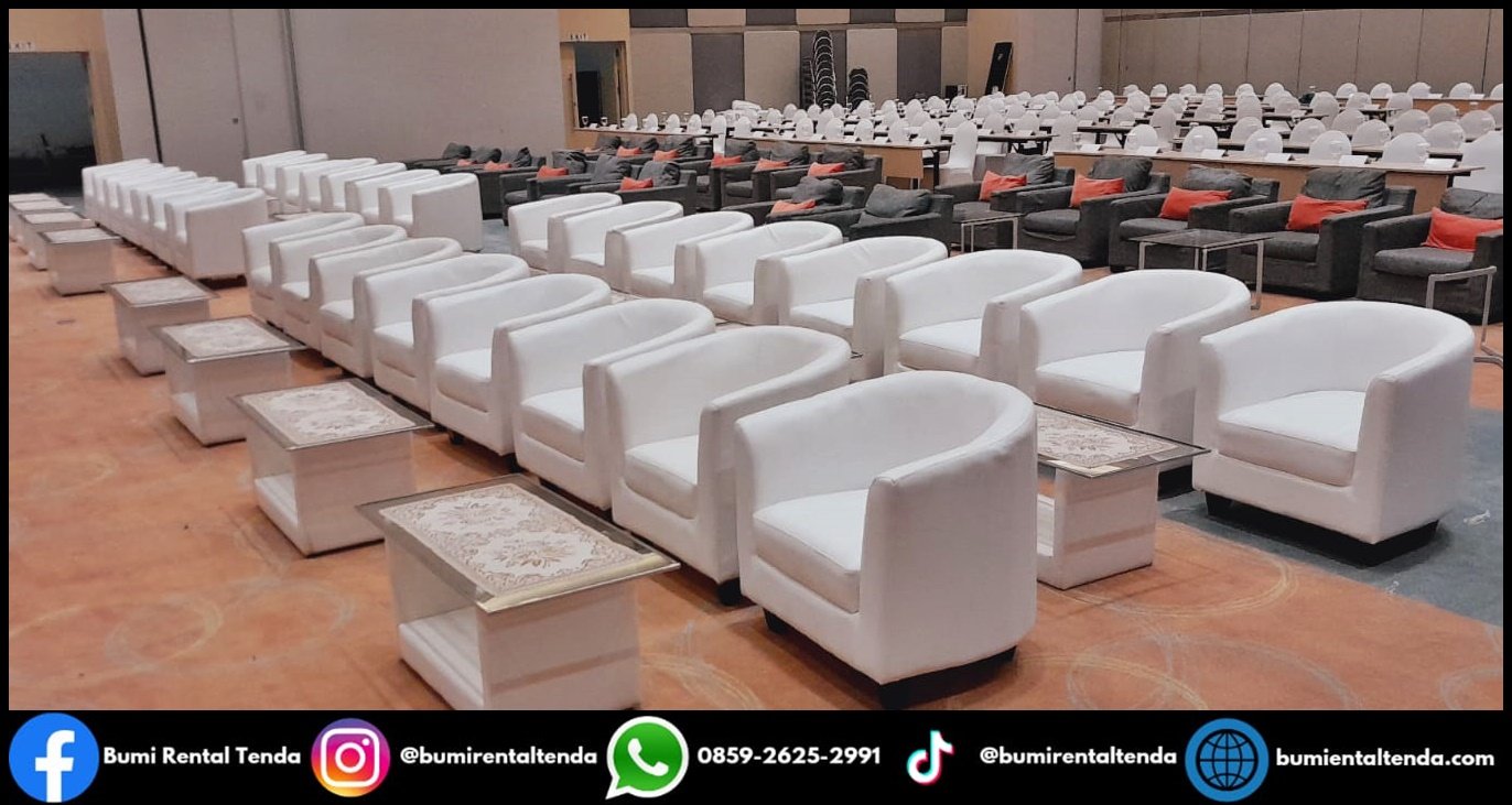 Rental Sofa Oval Exlusive Kebayoran Baru Jakarta Selatan