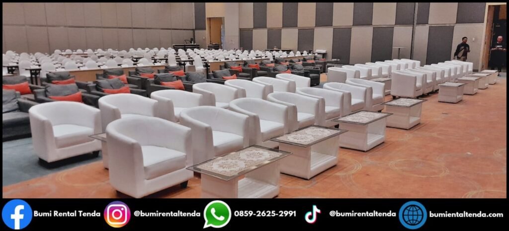 Rental Sofa Oval Exlusive Kebayoran Baru Jakarta Selatan