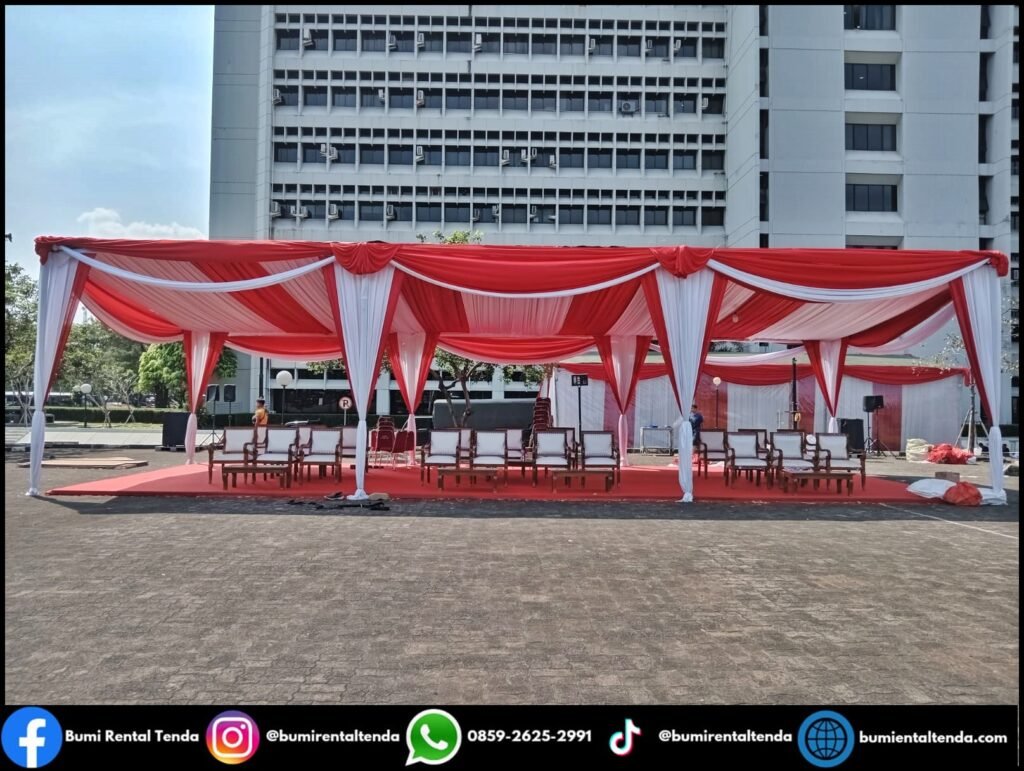 Sewa Tenda Dekorasi Atap Serut Panggilingan Cakung Jakarta Timur