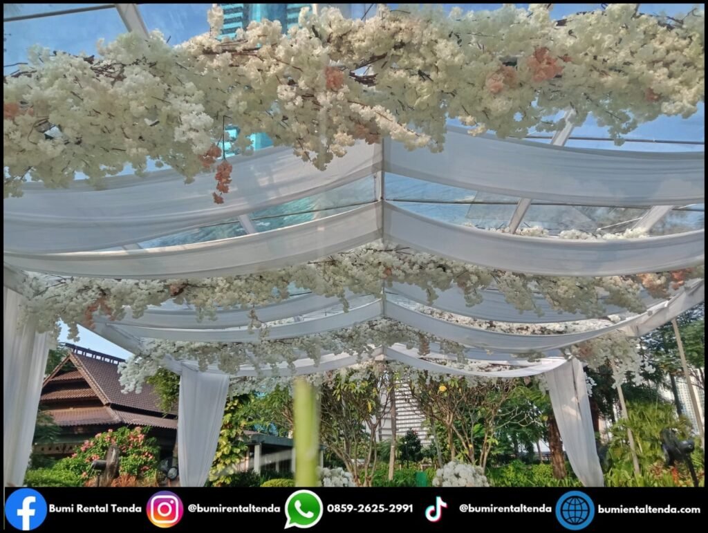 Sewa Tenda Roder Transparan Event Wedding Outdoor Jakarta