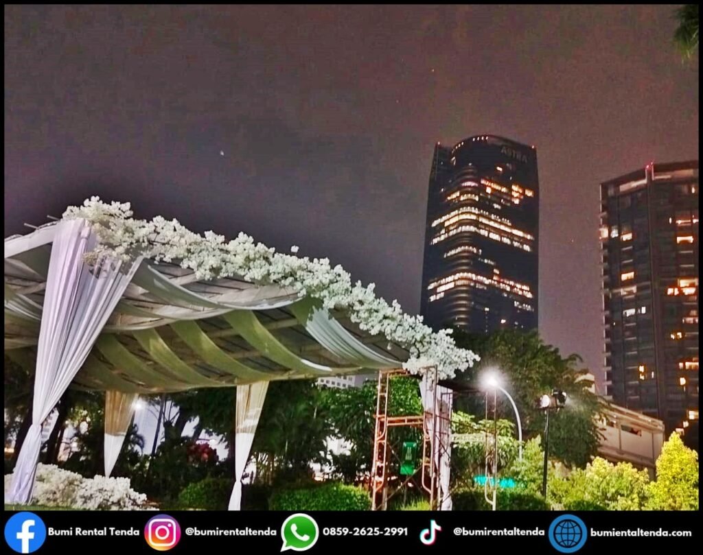 Sewa Tenda Roder Transparan Event Wedding Outdoor Jakarta