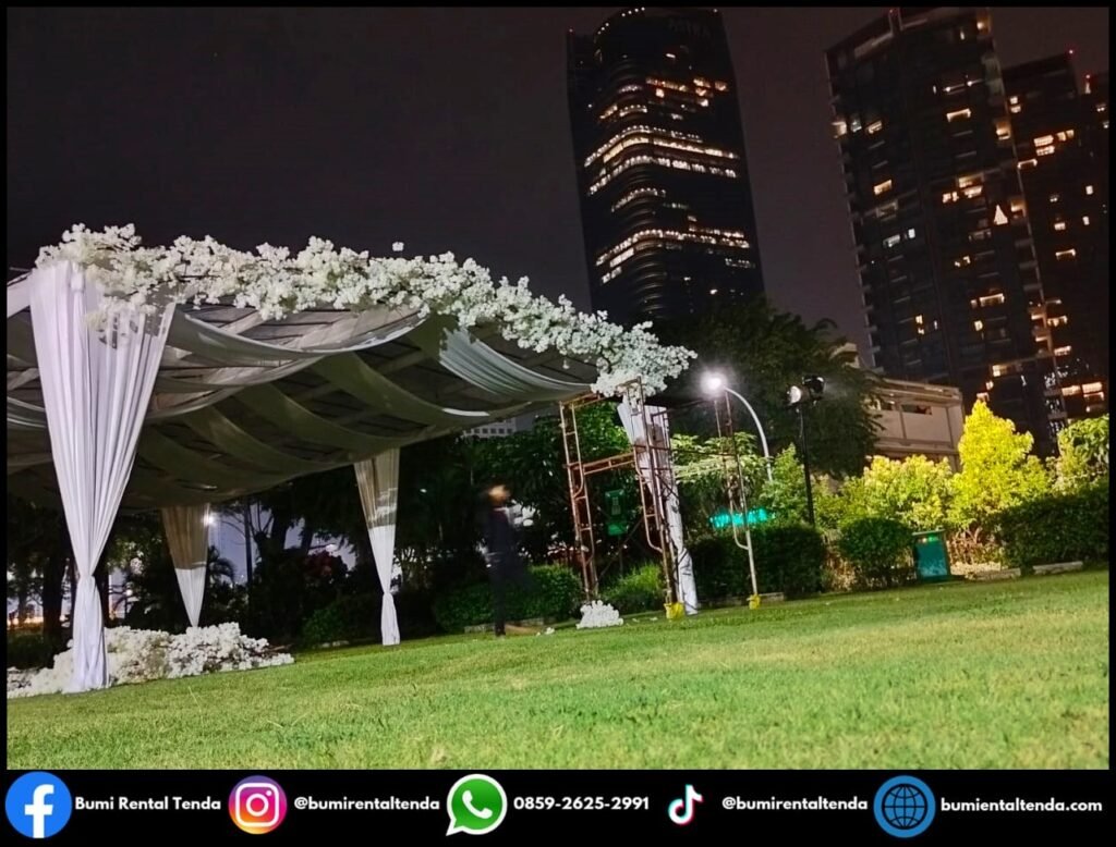 Sewa Tenda Roder Transparan Event Wedding Outdoor Jakarta