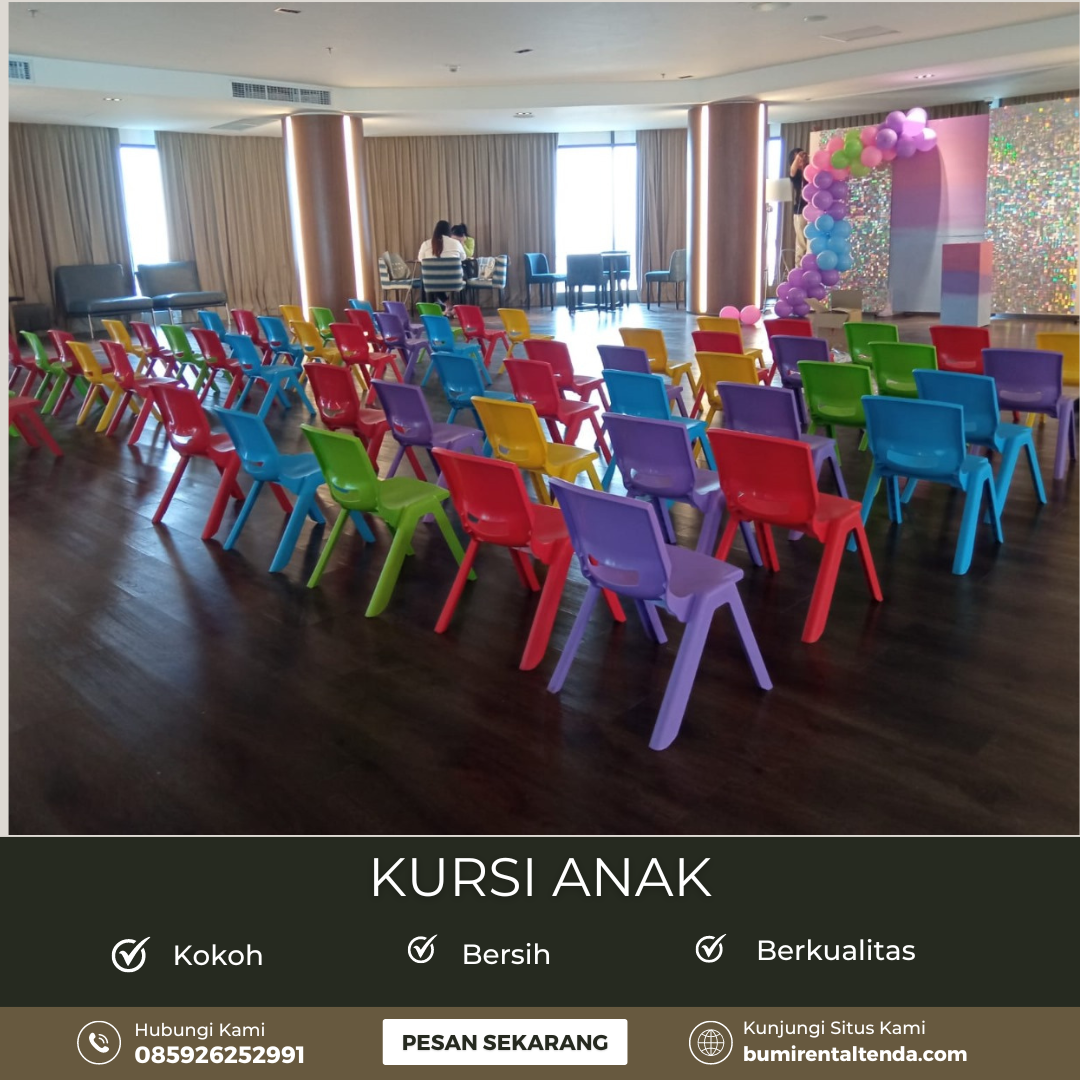 Rental Kursi Anak Plastik Warna Warni Koja Jakarta Utara