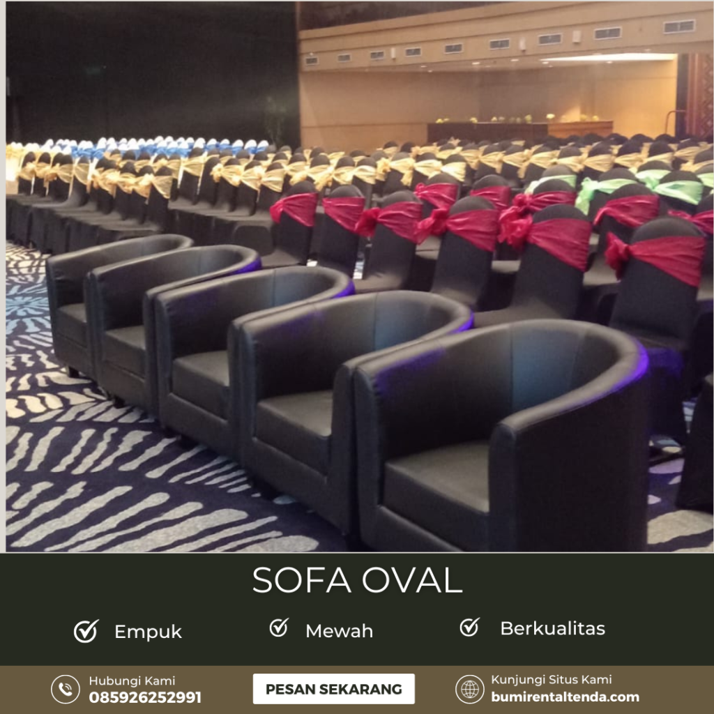 Sewa Sofa Oval Hitam Kebagusan Pasar Minggu Jakarta Selatan