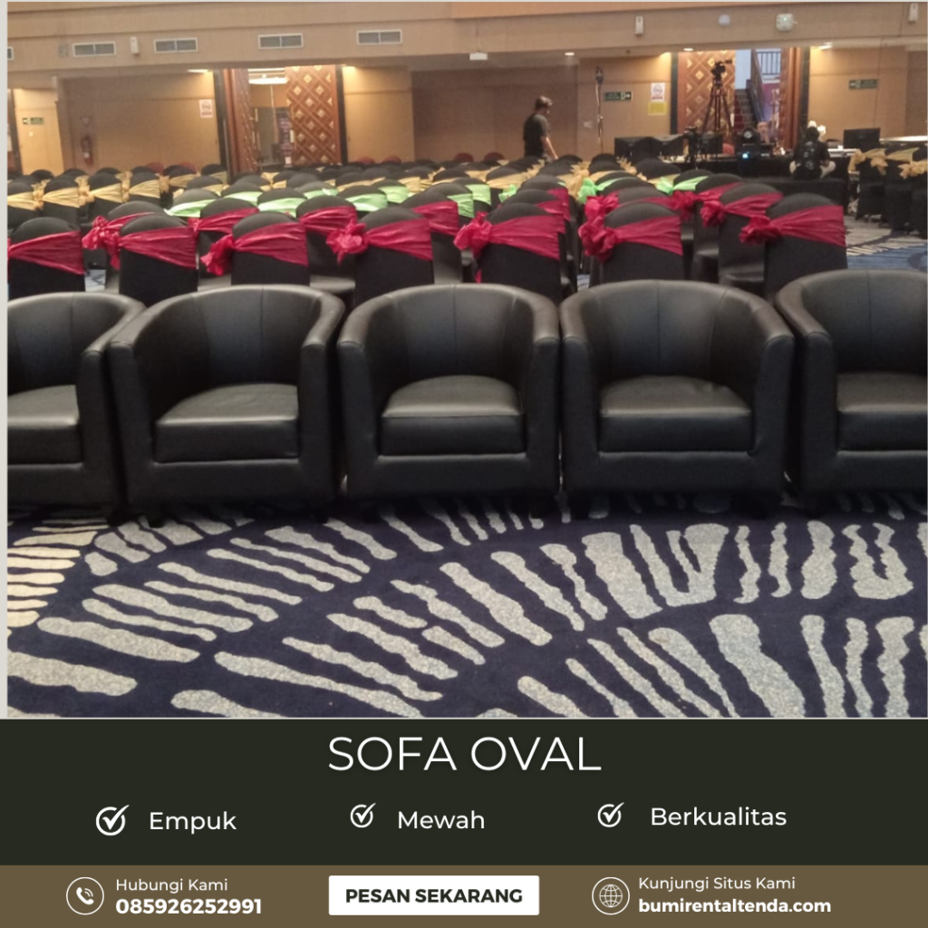 Sewa Sofa Oval Hitam Kebagusan Pasar Minggu Jakarta Selatan