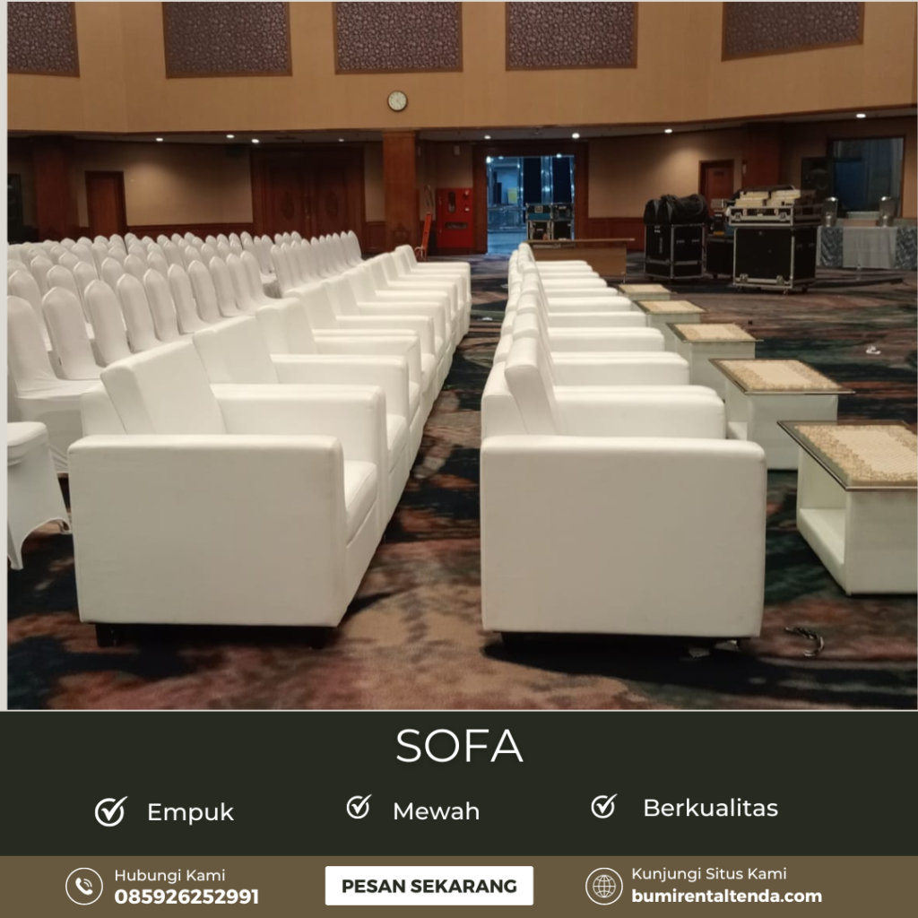 Sewa Sofa Single Putih Duren Tiga Pancoran Jakarta Selatan