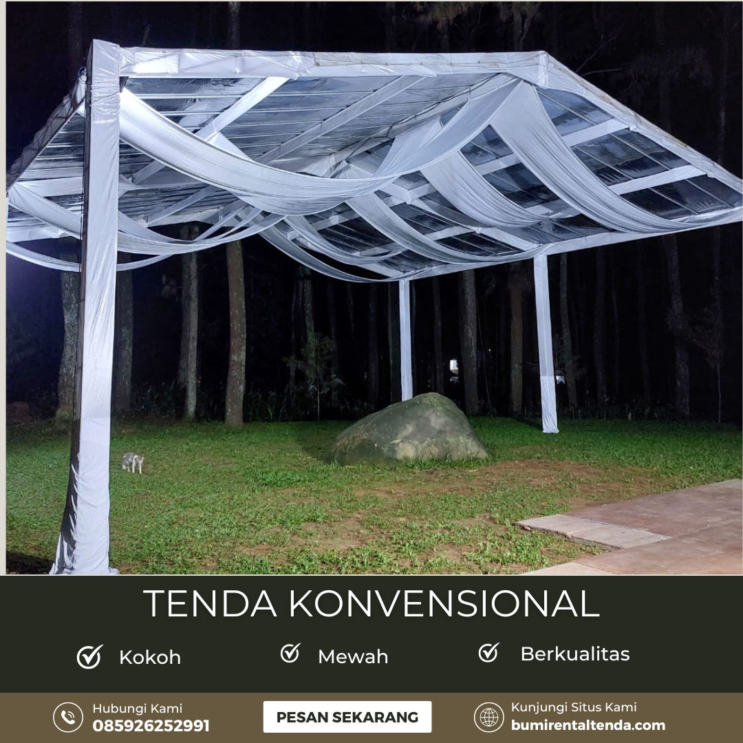Sewa Tenda Konvensional Transparan Penjaringan Jakarta Utara