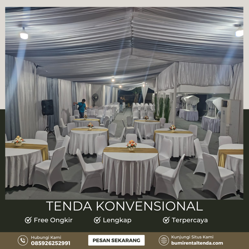 Rental Tenda Konvensional Manggarai Selatan Tebet Jaksel