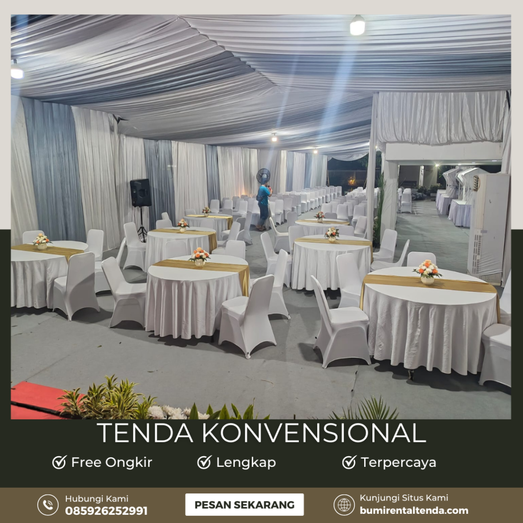 Rental Tenda Konvensional Manggarai Selatan Tebet Jaksel