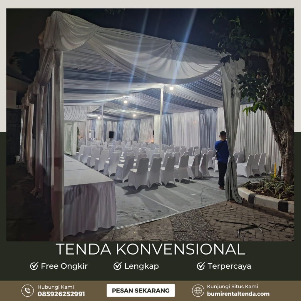 Rental Tenda Konvensional Manggarai Selatan Tebet Jaksel