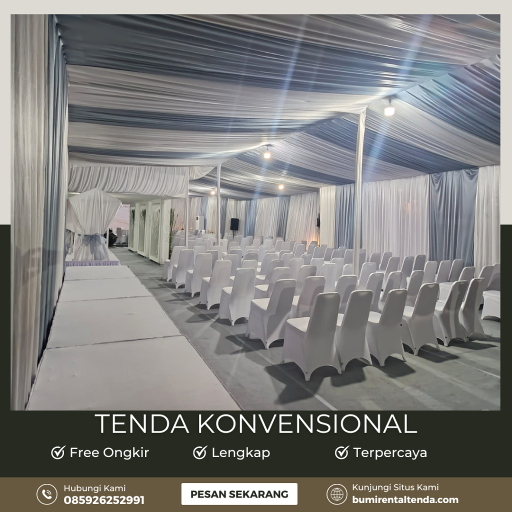 Rental Tenda Konvensional Manggarai Selatan Tebet Jaksel