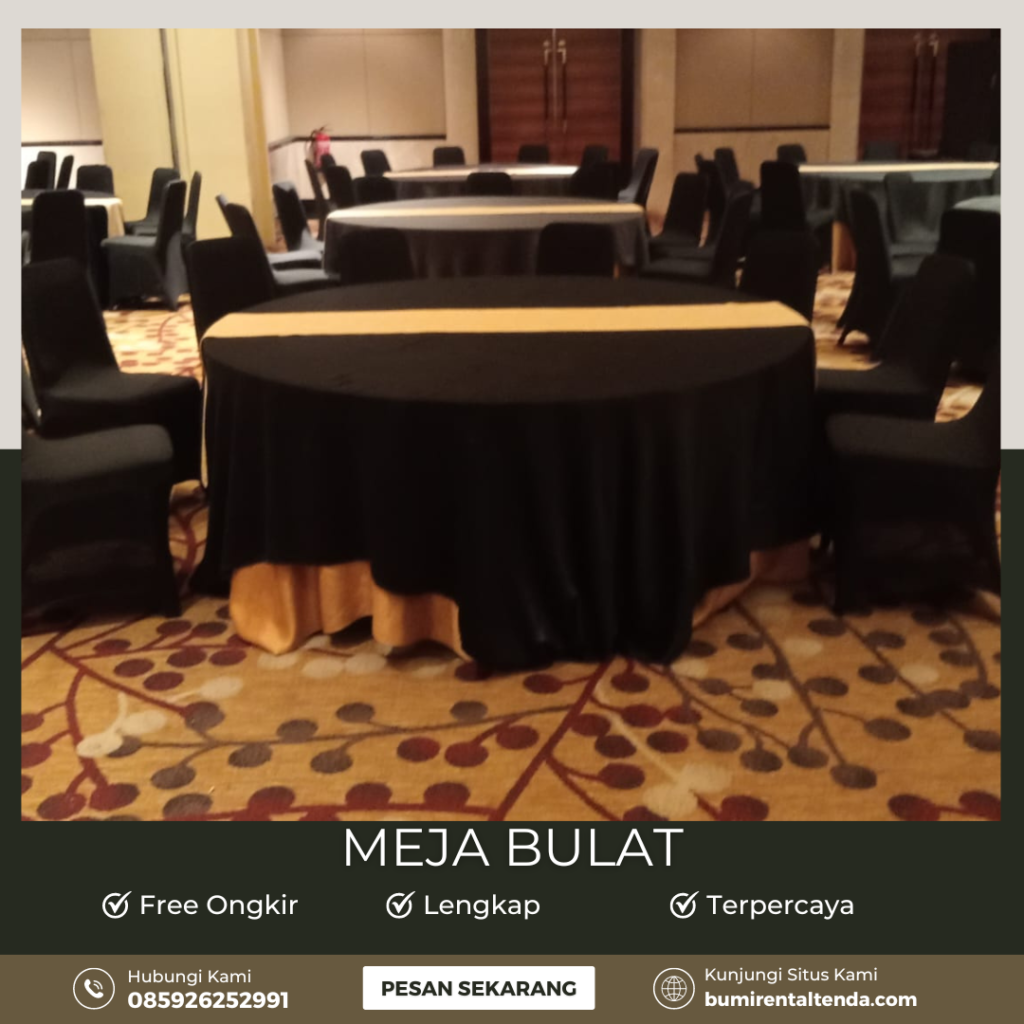 Rental Round Table Gratis Ongkir Tebet Barat Jakarta Selatan