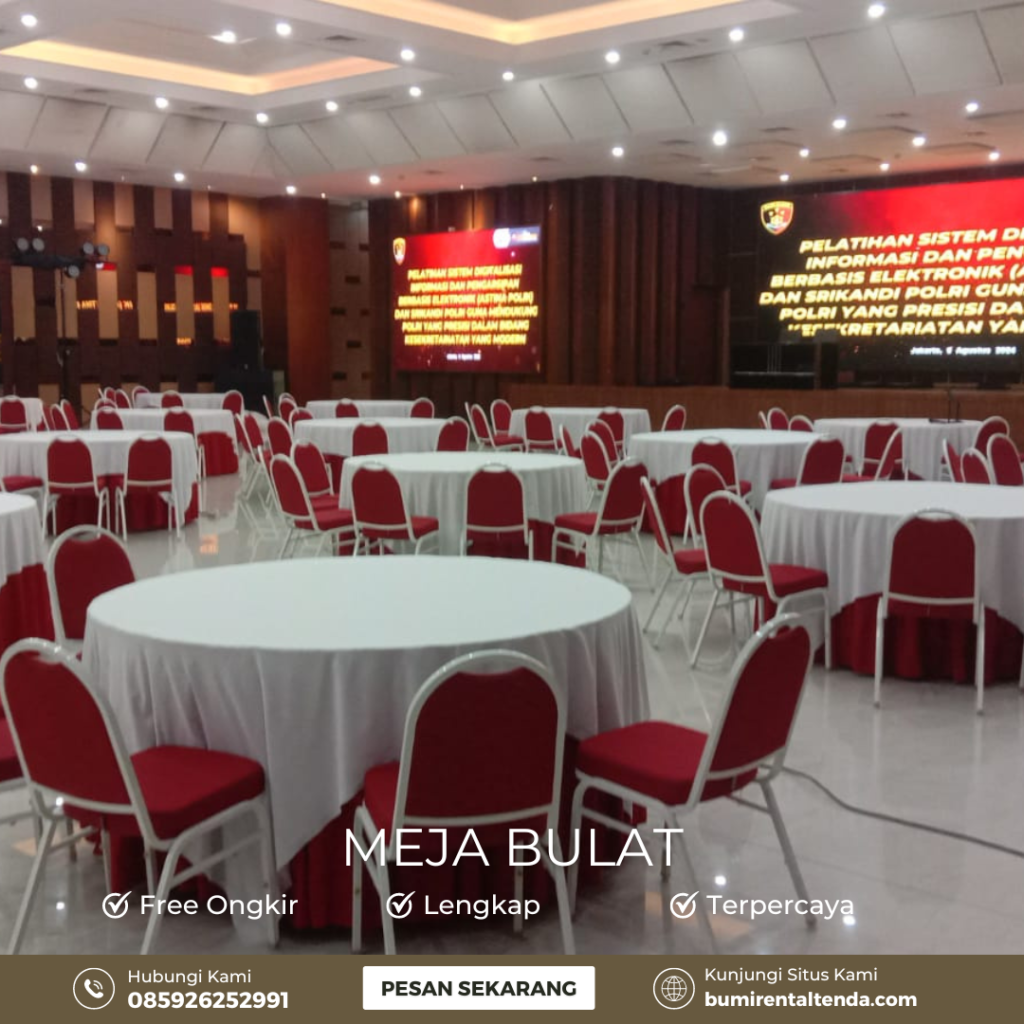 Rental Round Table Pondok Kelapa Duren Sawit Jaktim