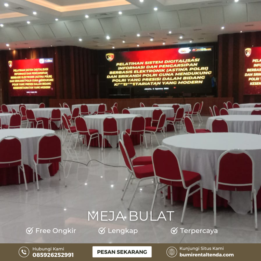 Rental Round Table Pondok Kelapa Duren Sawit Jaktim