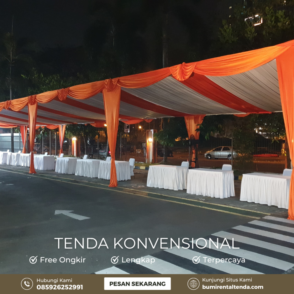 Sewa Tenda Konvensional Minimalis Tebet Timur Jakarta Selatan