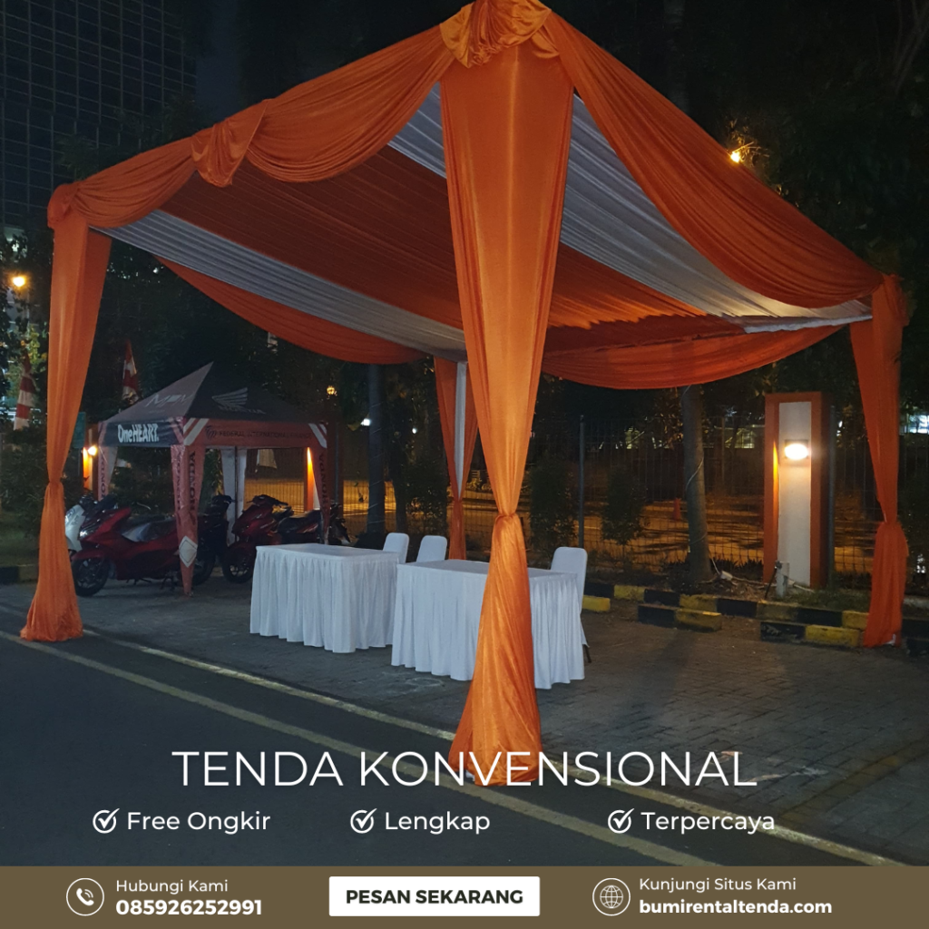 Sewa Tenda Konvensional Minimalis Tebet Timur Jakarta Selatan