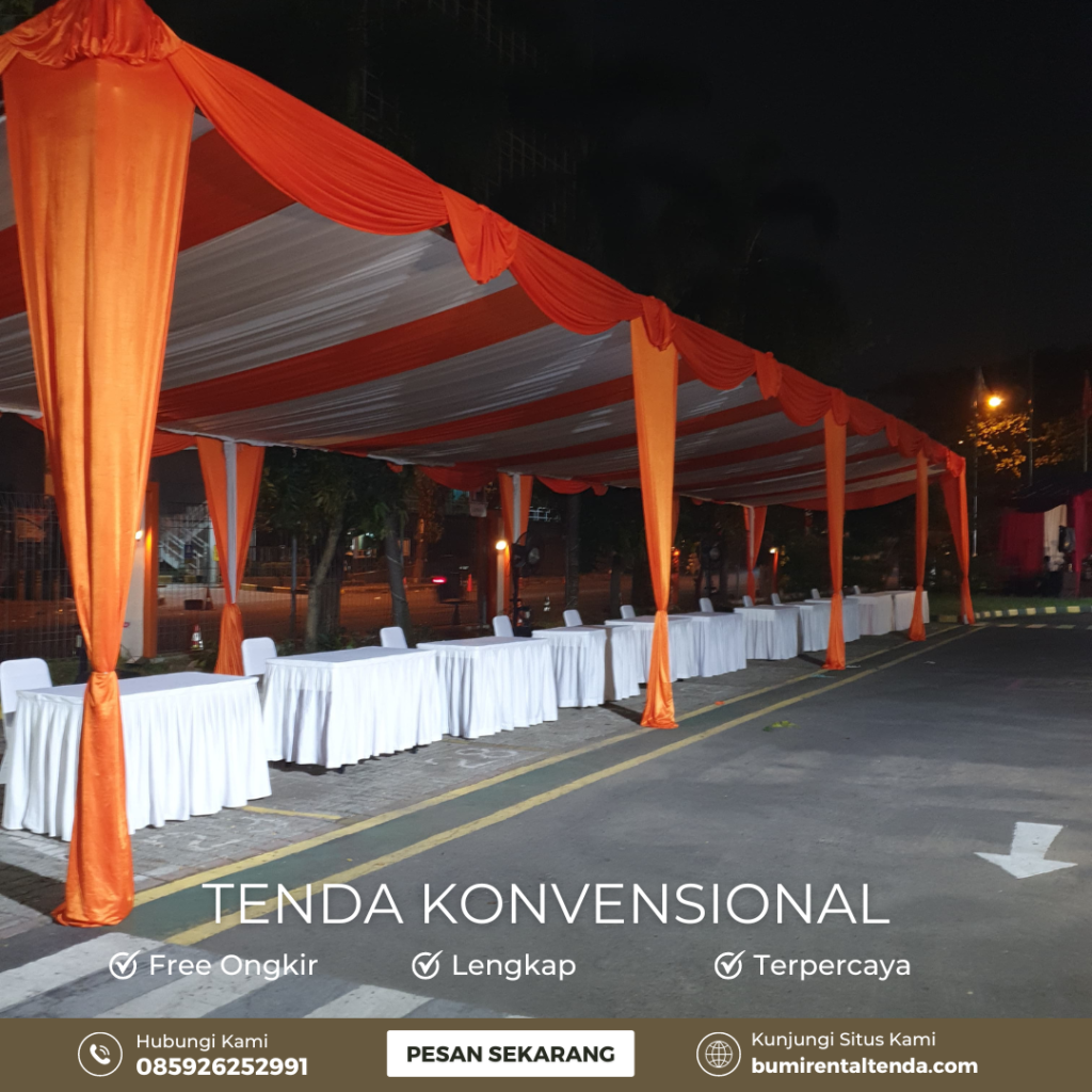 Sewa Tenda Konvensional Minimalis Tebet Timur Jakarta Selatan