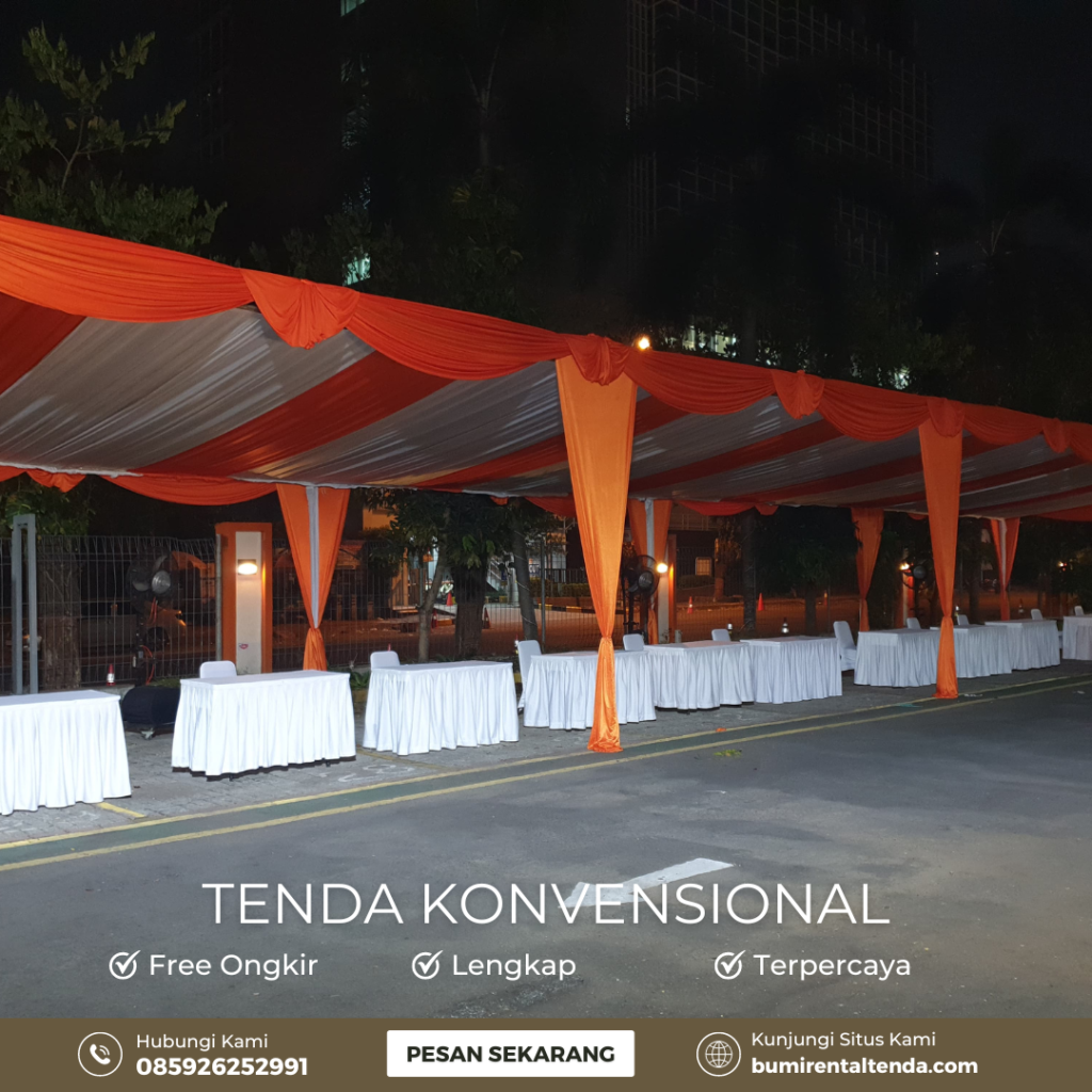 Sewa Tenda Konvensional Minimalis Tebet Timur Jakarta Selatan