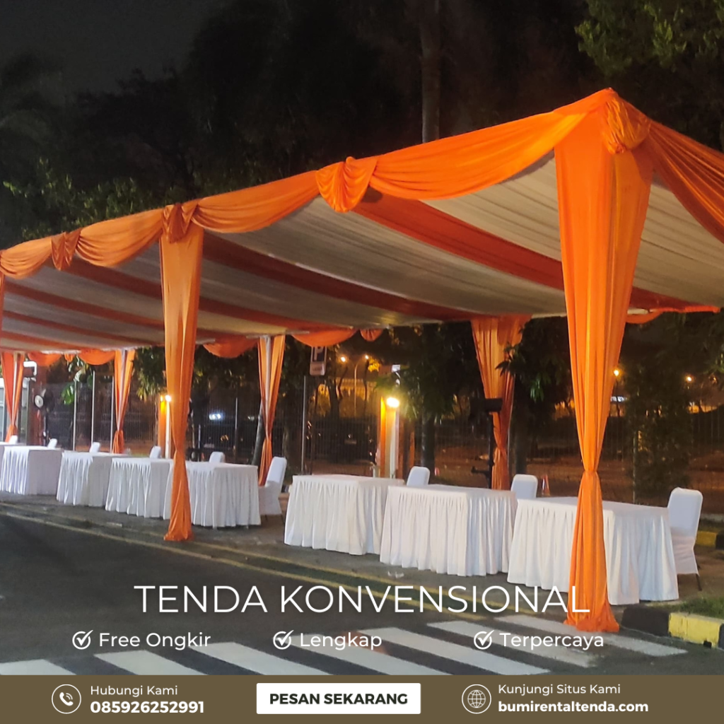 Sewa Tenda Konvensional Minimalis Tebet Timur Jakarta Selatan